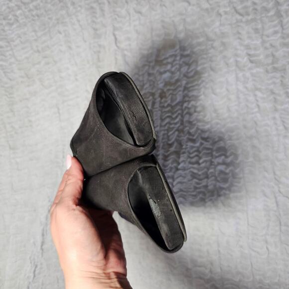 Eileen Fisher Sandals Womens 10 Fala Black Slip On Open Toe Minimalist Leather - Picture 6 of 9